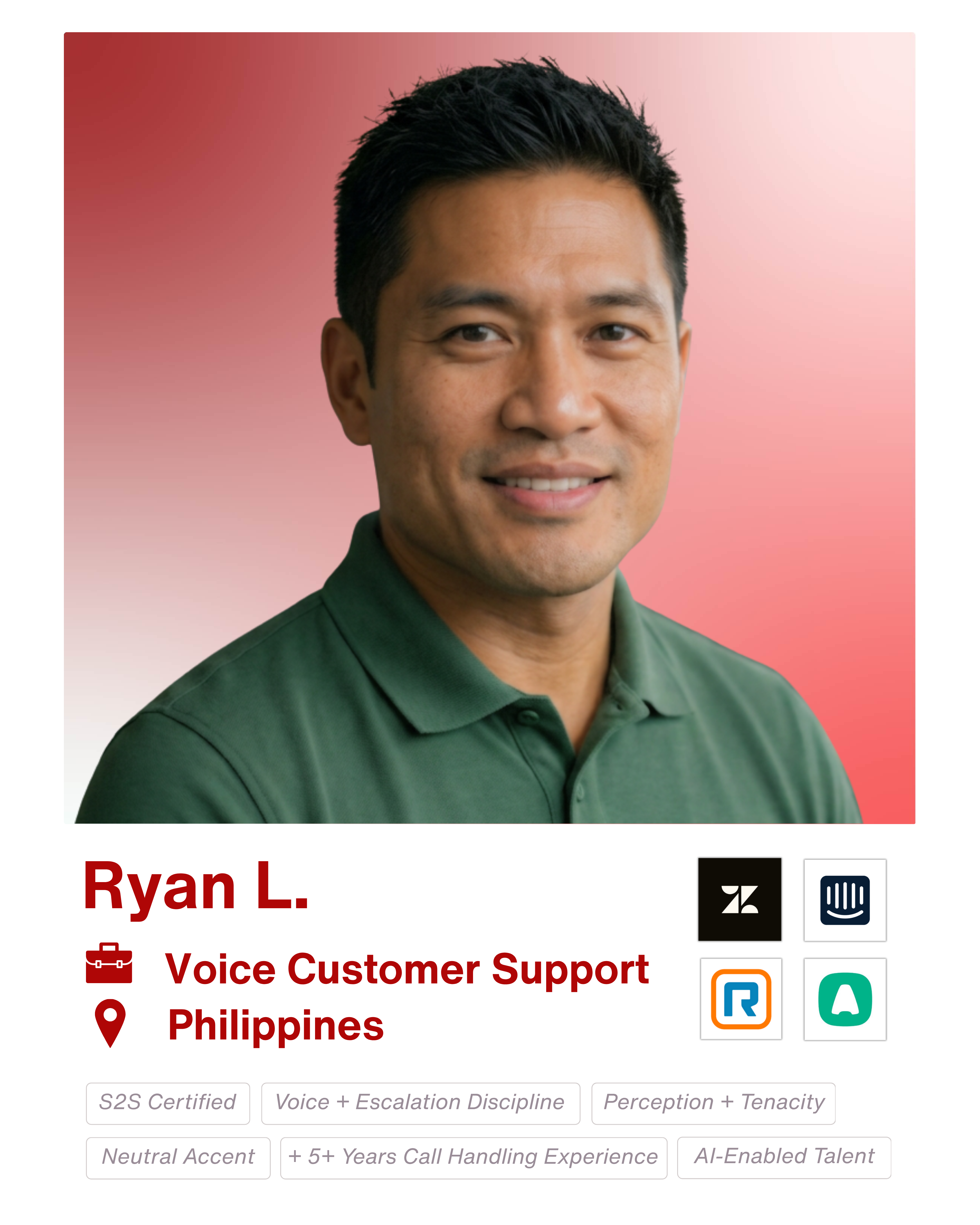 Ryan L remote talent profile